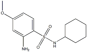 2-amino-N-cyclohexyl-4-methoxybenzene-1-sulfonamide