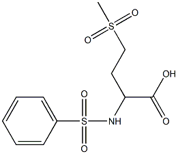 2-benzenesulfonamido-4-methanesulfonylbutanoic acid Structure