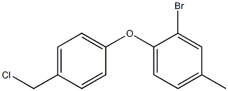 2-bromo-1-[4-(chloromethyl)phenoxy]-4-methylbenzene 结构式