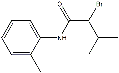 2-bromo-3-methyl-N-(2-methylphenyl)butanamide 化学構造式