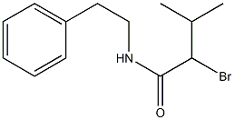 2-bromo-3-methyl-N-(2-phenylethyl)butanamide Structure