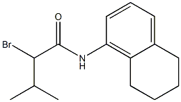 2-bromo-3-methyl-N-(5,6,7,8-tetrahydronaphthalen-1-yl)butanamide 化学構造式