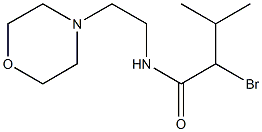 2-bromo-3-methyl-N-[2-(morpholin-4-yl)ethyl]butanamide,,结构式