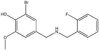 2-bromo-4-({[(2-fluorophenyl)methyl]amino}methyl)-6-methoxyphenol