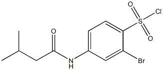 2-bromo-4-(3-methylbutanamido)benzene-1-sulfonyl chloride|