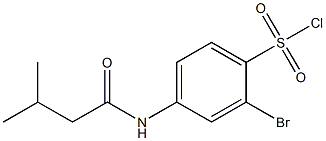 2-bromo-4-(3-methylbutanamido)benzene-1-sulfonyl chloride