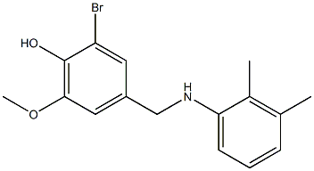 2-bromo-4-{[(2,3-dimethylphenyl)amino]methyl}-6-methoxyphenol Structure