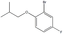 2-bromo-4-fluoro-1-isobutoxybenzene,,结构式