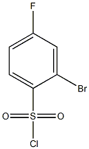 2-bromo-4-fluorobenzene-1-sulfonyl chloride 化学構造式