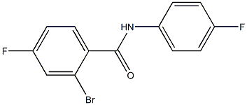 2-bromo-4-fluoro-N-(4-fluorophenyl)benzamide Structure