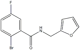 2-bromo-5-fluoro-N-(2-furylmethyl)benzamide Structure