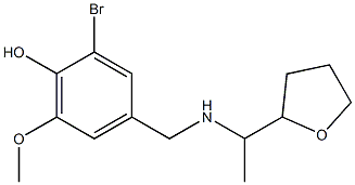 2-bromo-6-methoxy-4-({[1-(oxolan-2-yl)ethyl]amino}methyl)phenol