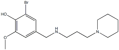 2-bromo-6-methoxy-4-({[3-(piperidin-1-yl)propyl]amino}methyl)phenol