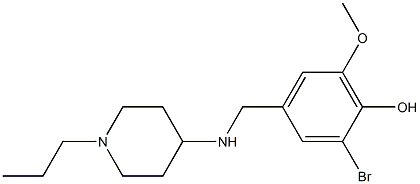 2-bromo-6-methoxy-4-{[(1-propylpiperidin-4-yl)amino]methyl}phenol|