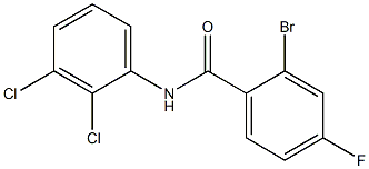 2-bromo-N-(2,3-dichlorophenyl)-4-fluorobenzamide,,结构式