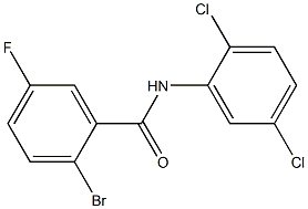 2-bromo-N-(2,5-dichlorophenyl)-5-fluorobenzamide Structure