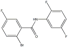 2-bromo-N-(2,5-difluorophenyl)-5-fluorobenzamide Struktur