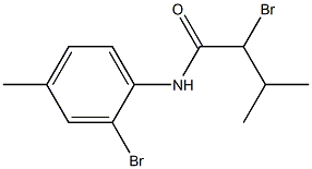2-bromo-N-(2-bromo-4-methylphenyl)-3-methylbutanamide Structure