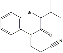  2-bromo-N-(2-cyanoethyl)-3-methyl-N-phenylbutanamide