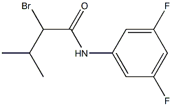 2-bromo-N-(3,5-difluorophenyl)-3-methylbutanamide 结构式