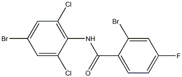 2-bromo-N-(4-bromo-2,6-dichlorophenyl)-4-fluorobenzamide Structure