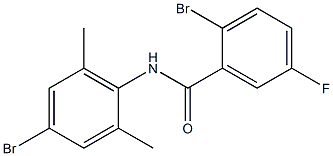 2-bromo-N-(4-bromo-2,6-dimethylphenyl)-5-fluorobenzamide,,结构式