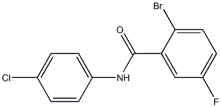 2-bromo-N-(4-chlorophenyl)-5-fluorobenzamide Structure