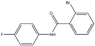 2-bromo-N-(4-fluorophenyl)benzamide 化学構造式
