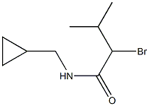 2-bromo-N-(cyclopropylmethyl)-3-methylbutanamide,,结构式