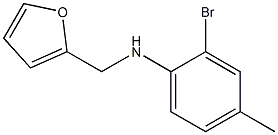 2-bromo-N-(furan-2-ylmethyl)-4-methylaniline Structure