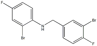 2-bromo-N-[(3-bromo-4-fluorophenyl)methyl]-4-fluoroaniline Structure