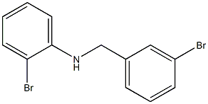 2-bromo-N-[(3-bromophenyl)methyl]aniline,,结构式