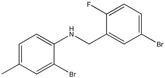 2-bromo-N-[(5-bromo-2-fluorophenyl)methyl]-4-methylaniline|