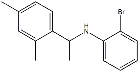 2-bromo-N-[1-(2,4-dimethylphenyl)ethyl]aniline,,结构式