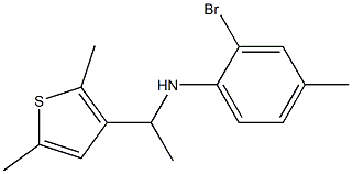 2-bromo-N-[1-(2,5-dimethylthiophen-3-yl)ethyl]-4-methylaniline Structure