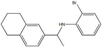 2-bromo-N-[1-(5,6,7,8-tetrahydronaphthalen-2-yl)ethyl]aniline Structure