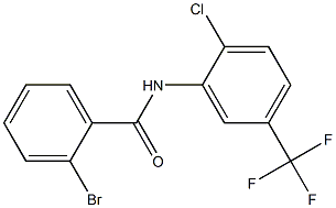 2-bromo-N-[2-chloro-5-(trifluoromethyl)phenyl]benzamide 化学構造式