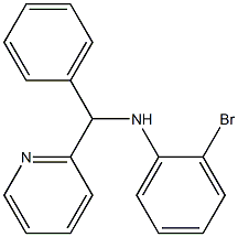 2-bromo-N-[phenyl(pyridin-2-yl)methyl]aniline Structure