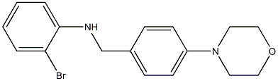 2-bromo-N-{[4-(morpholin-4-yl)phenyl]methyl}aniline,,结构式