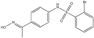  2-bromo-N-{4-[1-(hydroxyimino)ethyl]phenyl}benzene-1-sulfonamide