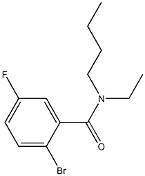 2-bromo-N-butyl-N-ethyl-5-fluorobenzamide Struktur