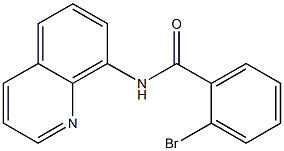 2-bromo-N-quinolin-8-ylbenzamide 化学構造式