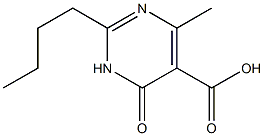 2-butyl-4-methyl-6-oxo-1,6-dihydropyrimidine-5-carboxylic acid Structure