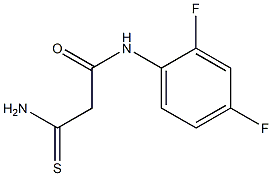 2-carbamothioyl-N-(2,4-difluorophenyl)acetamide 化学構造式