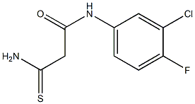  2-carbamothioyl-N-(3-chloro-4-fluorophenyl)acetamide