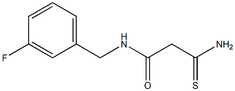  2-carbamothioyl-N-[(3-fluorophenyl)methyl]acetamide
