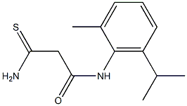 2-carbamothioyl-N-[2-methyl-6-(propan-2-yl)phenyl]acetamide Structure