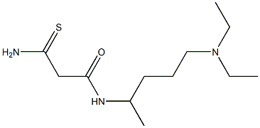 2-carbamothioyl-N-[5-(diethylamino)pentan-2-yl]acetamide 化学構造式