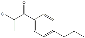 2-chloro-1-[4-(2-methylpropyl)phenyl]propan-1-one Structure