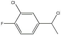 2-chloro-4-(1-chloroethyl)-1-fluorobenzene 化学構造式